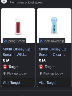 Mixik glossy lip serum duo